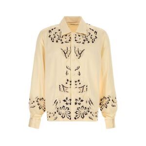 Bode Men Cream Satin Phantasm Shirt